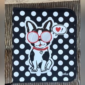 Justice French Bulldog Frenchie Boston Terrier Binder